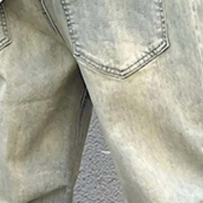 Simple Straight Leg Jeans-5