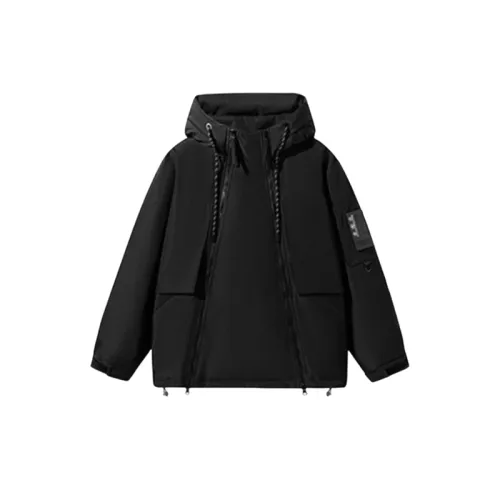 Double Zipper Hooded Down Jacket