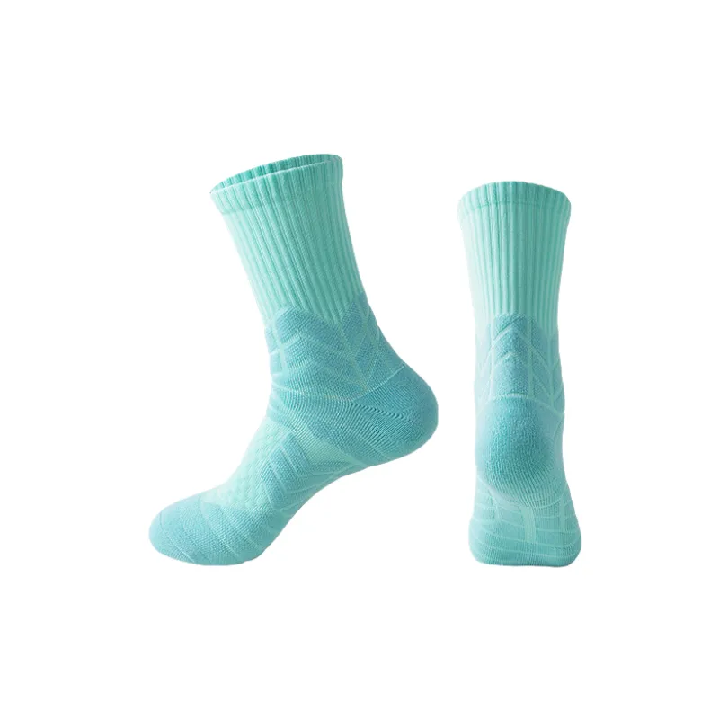 Plain Sporty Polyester Mid Calf Sock-5