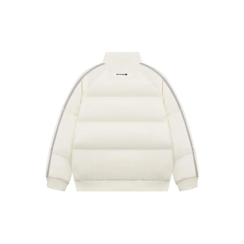 Sporty Embroidery Blended Synthetic Fabrics Quilted Jacket-7