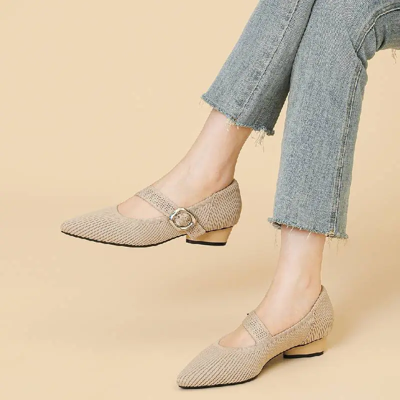Casual Plain Mary Jane Shoes-1