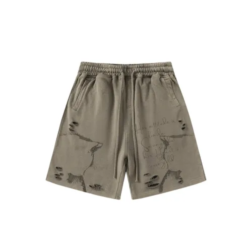 Tide Basic Paragraph Splicing Drawstring Shorts