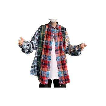 Retro Plaid Long Sleeved Shirt