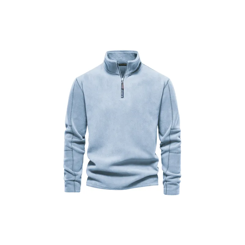 Simple Plain Polyester Sweatshirt-12