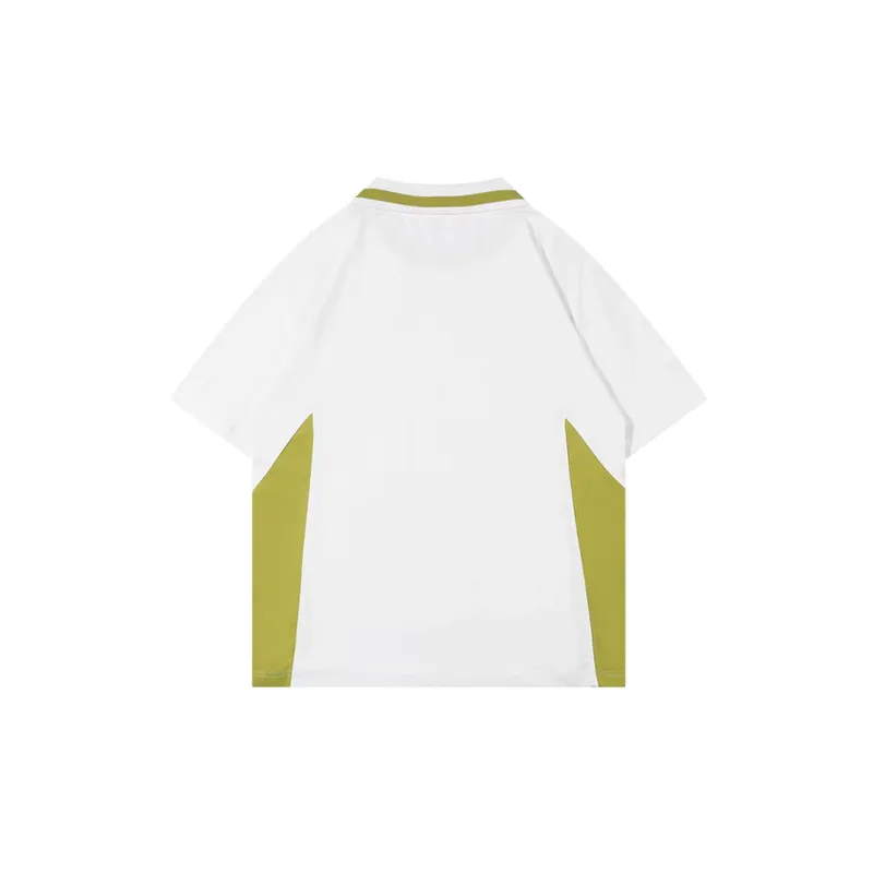 Trendy Splicing Contrast Color T Shirt-3