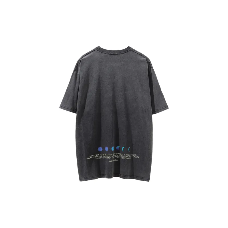 Simple Loose Cotton T Shirt-3