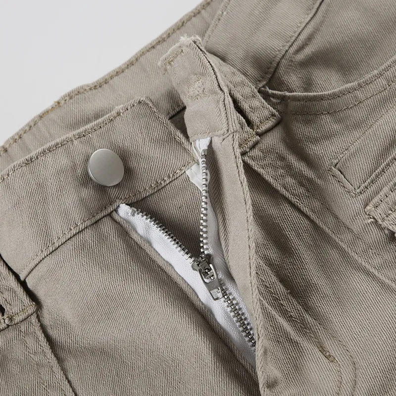 Retro Fashionable Cargo Pants Women-4