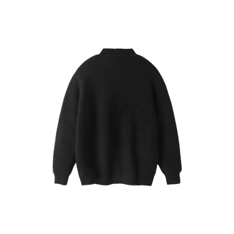 Plain Simple Polyester Sweater-11