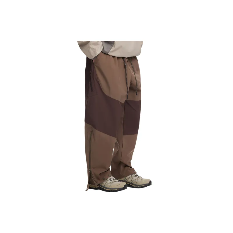 Retro Color Block Crock Pants-3