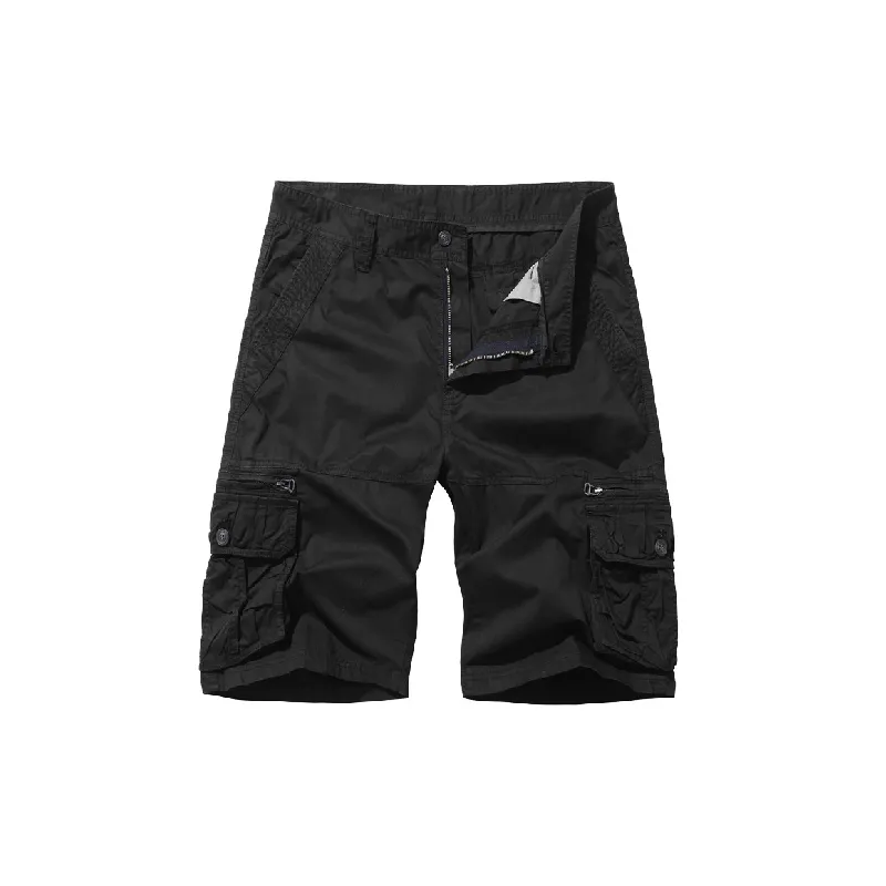 Simple Fashionable Cotton Cargo Shorts-6