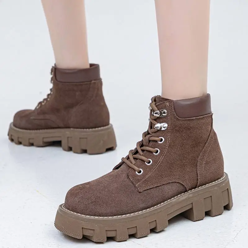 Retro Loose Casual Outdoor Boots-10