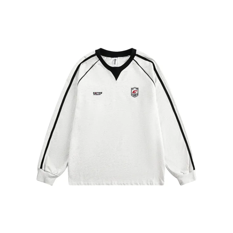 Retro Sporty Cotton T Shirt-0