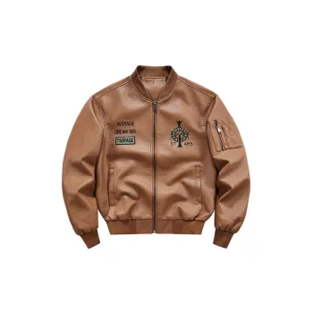 Retro Loose Artificial Leather Jacket