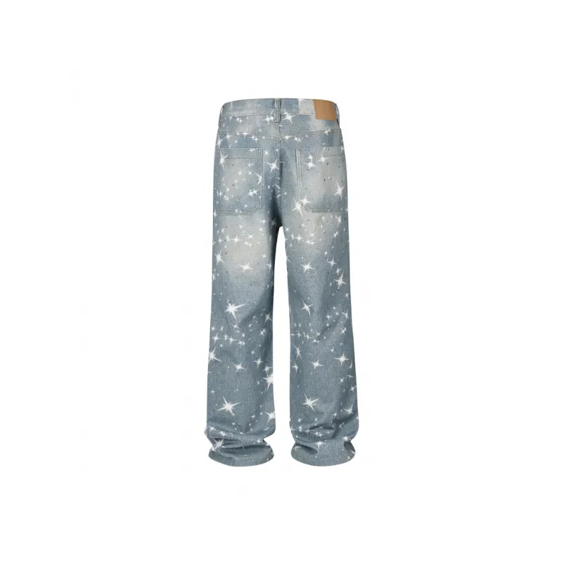 Casual Straight Leg Jeans-1