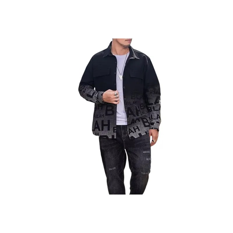 Large Size Splicing Jacket-1