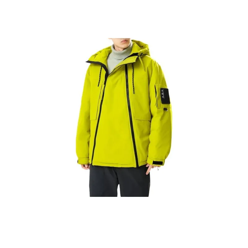 Double Zipper Hooded Down Jacket-8