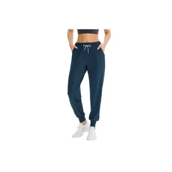 Casual Simple Polyester Sports Pants Women