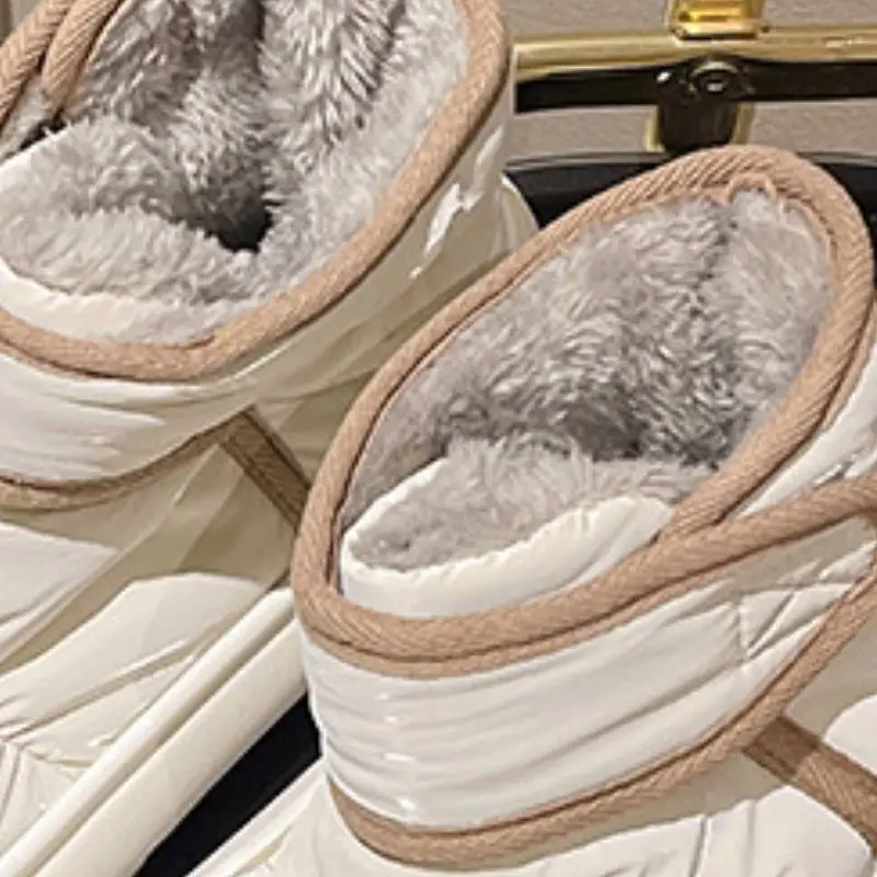Fashionable Waterproof Warming Cotton Shoes-3