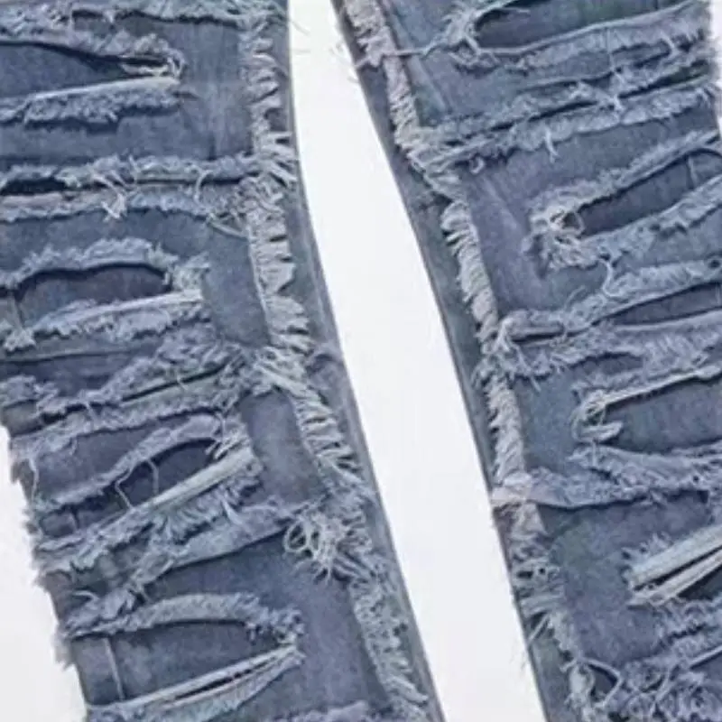 Fashionable Straight Leg Jeans-4