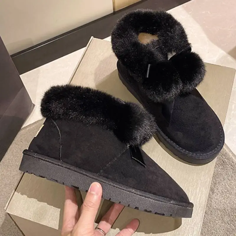 Casual Plain Snow Boots-2