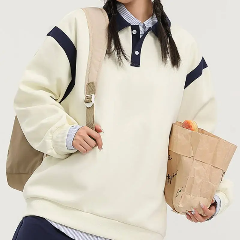 Casual Retro Loose Sweatshirt-5