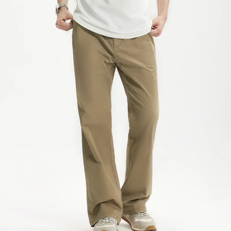 Basics Simple Cotton Casual Pants-10