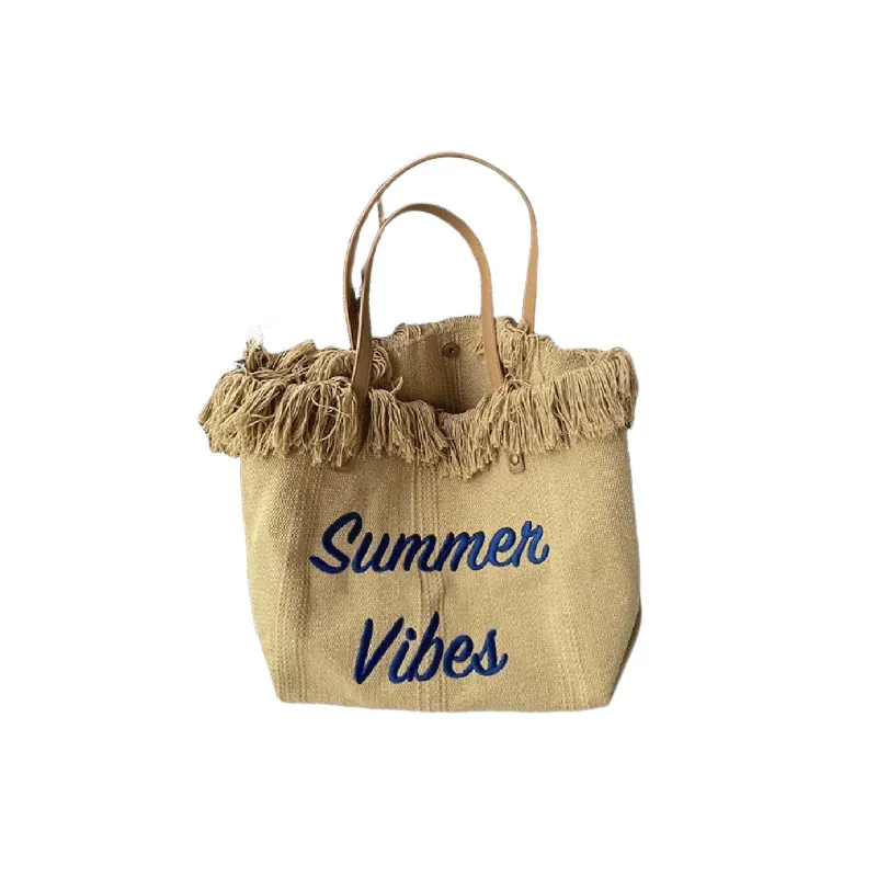 Simple Embroidered Handbag Women-0
