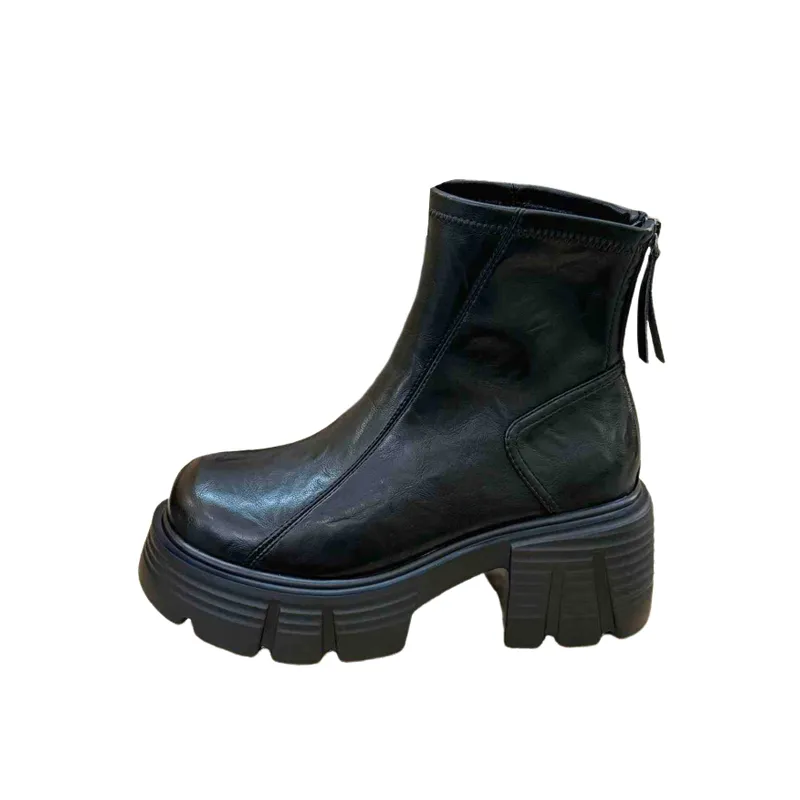Retro Zipper Martin Boot-5