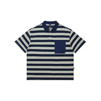 Casual Striped Cotton Polo