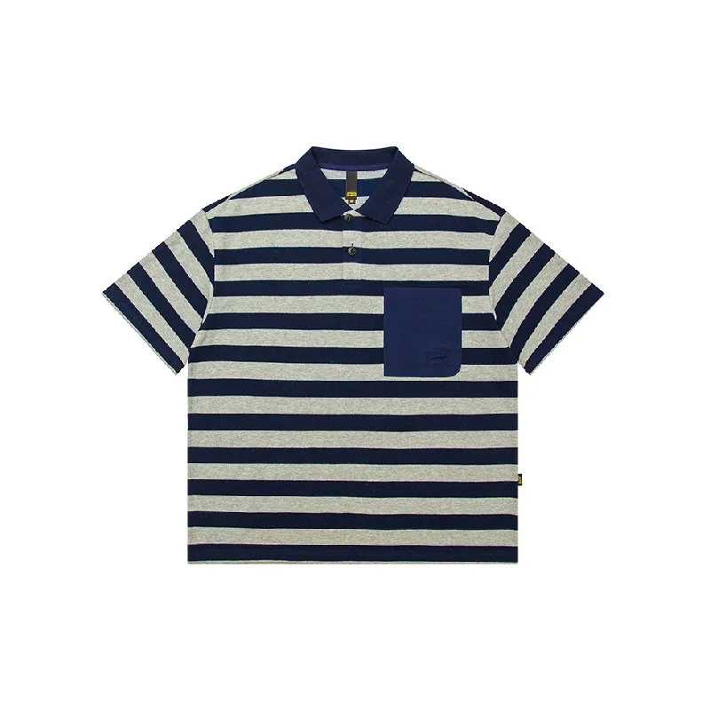 Casual Striped Cotton Polo-0