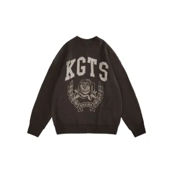 Letter Print Oversize Sweater