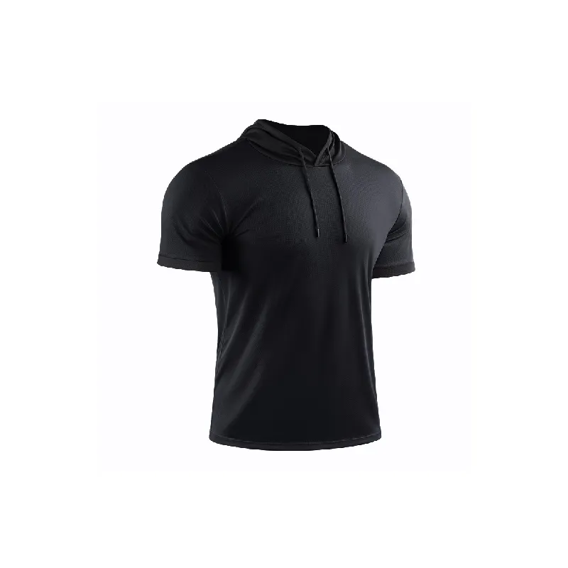 Sporty Short Sleeve Polyester T Shirt-2