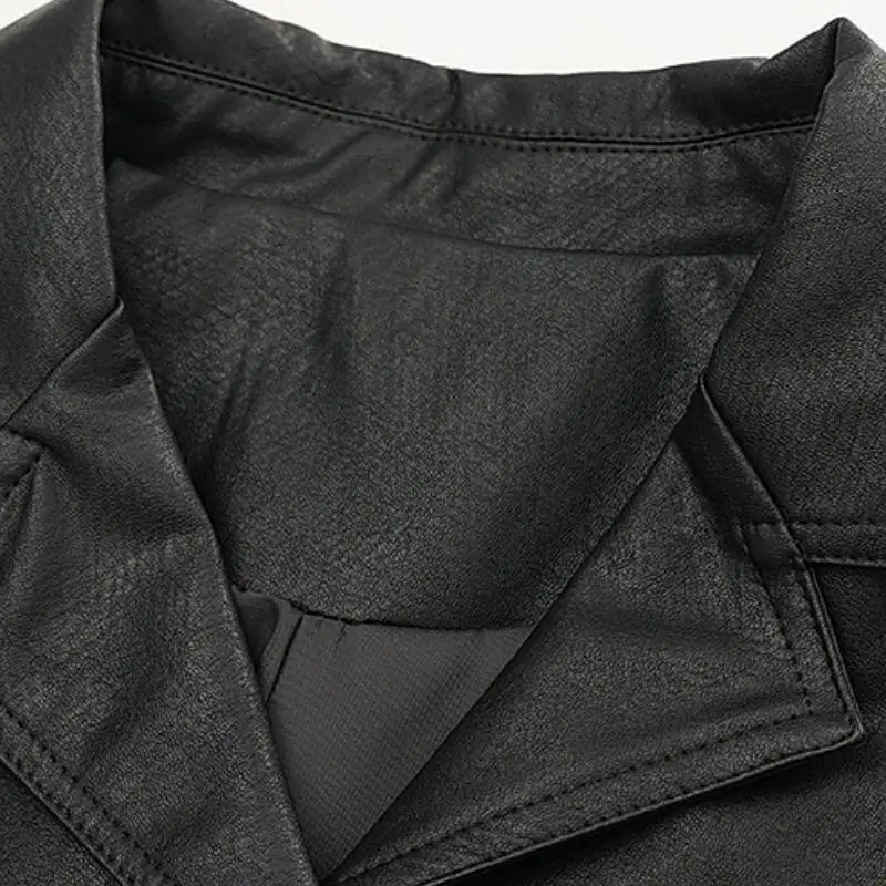 Casual Fashionable Leather Jacket-2