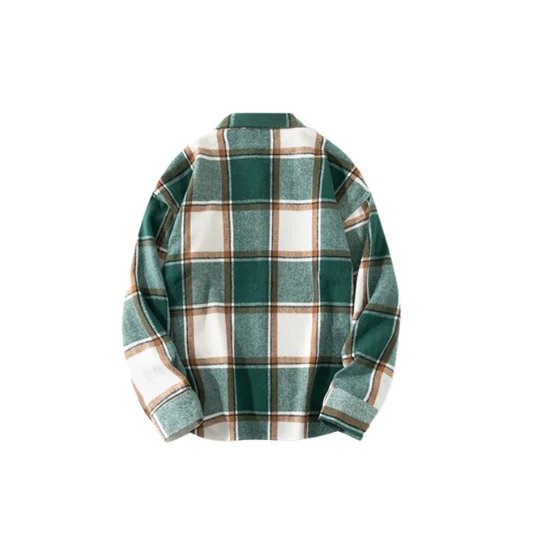Casual Loose Cotton Blended Fabric Shirt-5