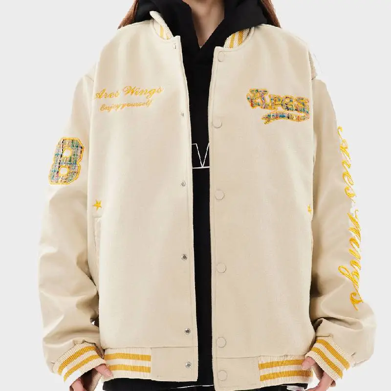 Retro Embroidered Baseball Jersey-2