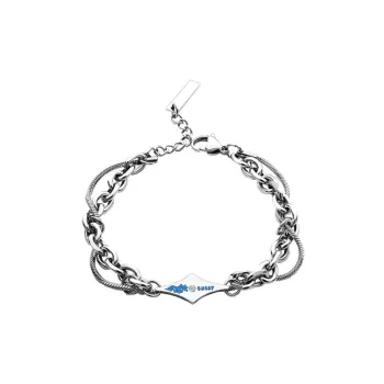 Hiphop Titanium Steel Lava Bracelet