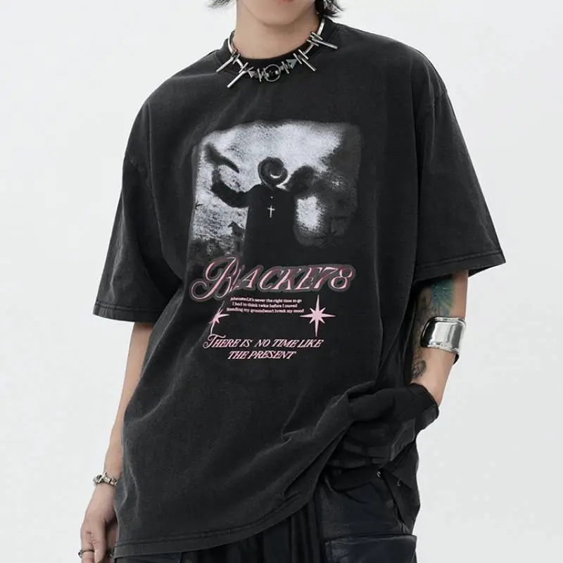 Funky Distress 100% Cotton T Shirt-9