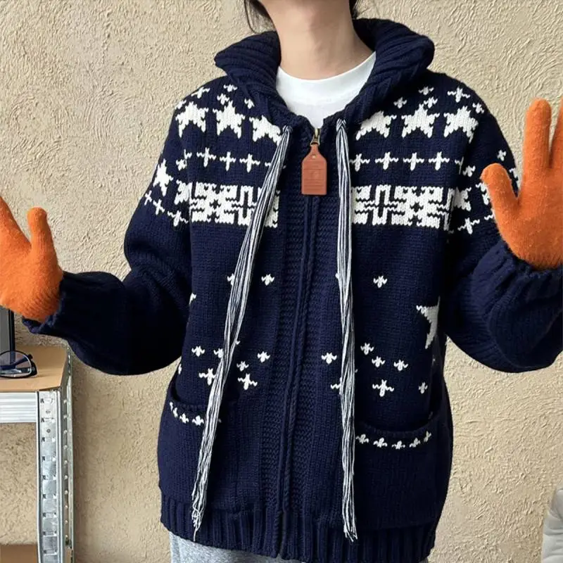 Retro Funky Acrylic Fibres Sweater-2