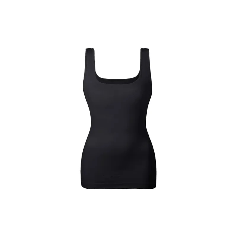 Simple Plain Milk Fiber Vest Women-2
