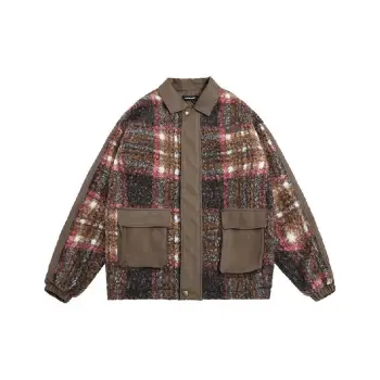 Retro Plaid Quilted Jacket