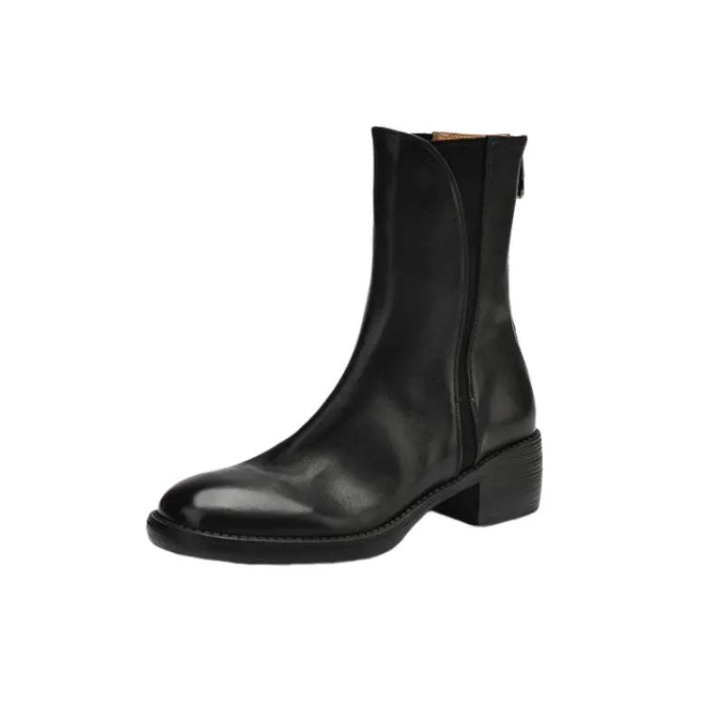 Fashionable Retro Ankle Boots-3