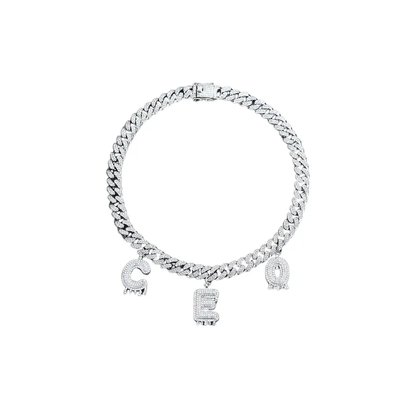 Hip Hop Trendy Letter Necklace-0