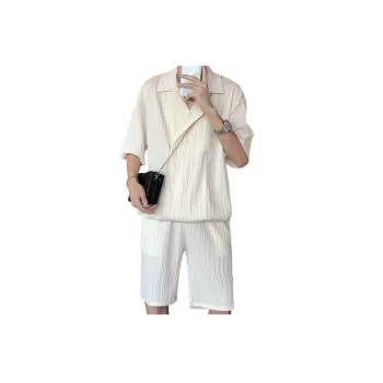 Short Sleeved Shirt And Casual Shorts Set