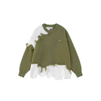 Retro Tassel Irregular Sweater