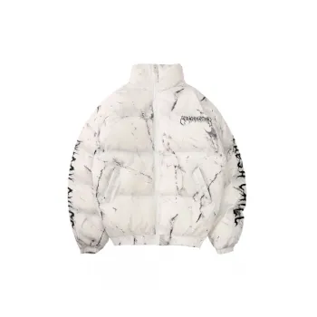 Graffiti Dark Wind Bear Cotton padded Jacket