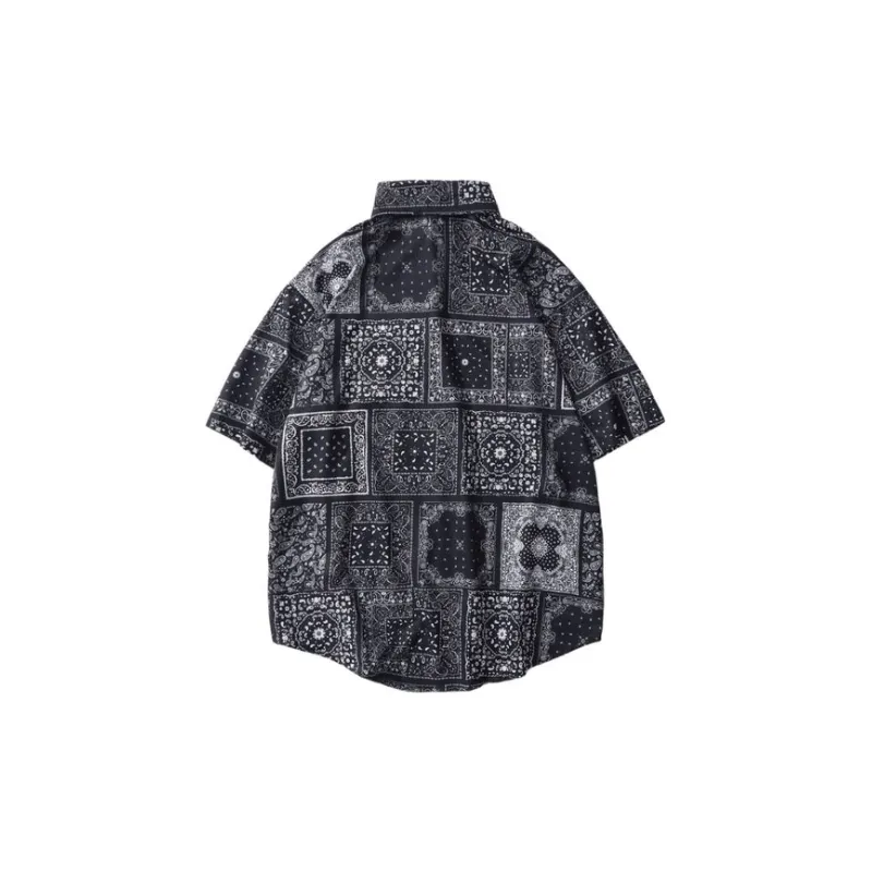 Retro West Coast Cashew Flower Shirt-1