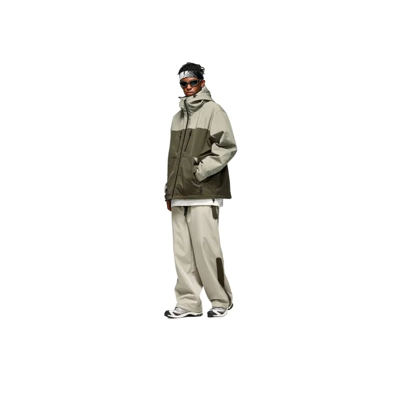 Windproof Zipper Hooded Jacket-2