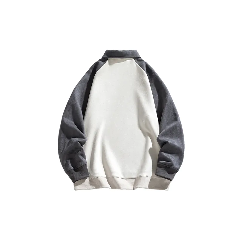 Casual Zipper Polyester Sweatshirt-7