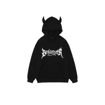 Hiphop Horn Wings Hooded Sweater