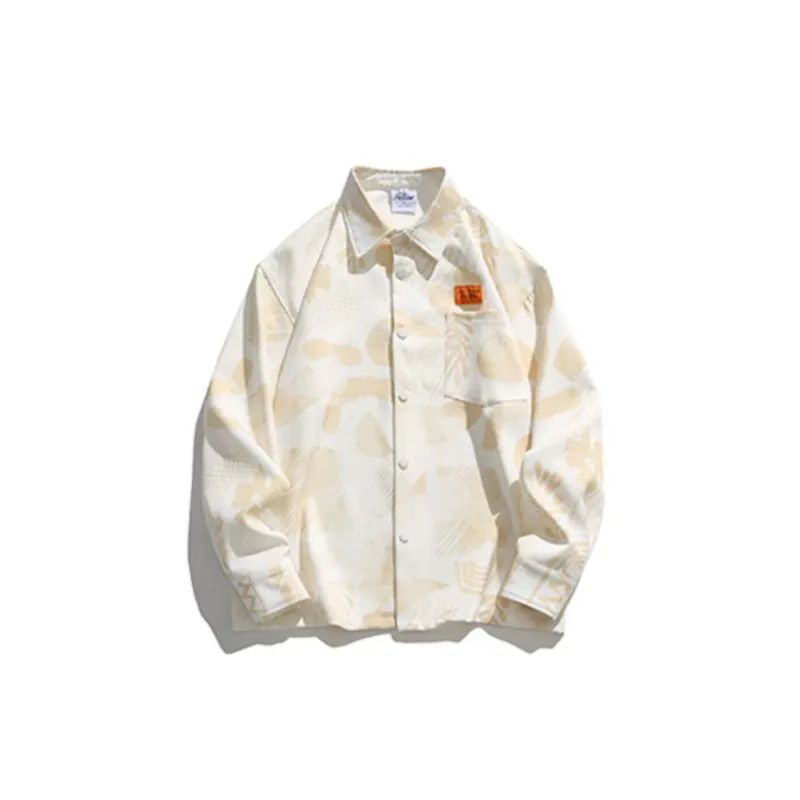 Ink Graffiti Contrast Color Shirt-4